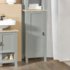 SoBuy BZR68-HG Colonne Salle de Bain Rangement Fonctionnel et Compact, pour Salle de Bain et WC, Rangement Optimisé, Design Fonctionnel – L39×P30×H169 cm, Gris