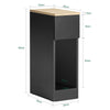 SoBuy FBT111-SCH Table de Chevet Table de Nuit Bout de Canapé Table d'Appoint Table Basse avec Tiroir