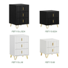 SoBuy FBT115-SCH Table de Chevet - Table de Nuit avec 2 tiroirs, Table d'appoint pour Chambre à Coucher - Meuble de Rangement Moderne, Noir, L40 x P40 x H47 cm