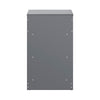 SoBuy FBT49-HG Table de Chevet - Table de Nuit avec 1 tiroir et 2 étagères, Table d'appoint pour Chambre à Coucher - Meuble de Rangement Moderne L39 x P39 x H65 cm Gris