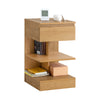 SoBuy FBT49-N Table de Chevet - Table de Nuit avec 1 tiroir et 2 étagères, Table d'appoint pour Chambre à Coucher - Meuble de