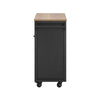 SoBuy FKW122-SCH Desserte de Cuisine à roulettes Chariot de Cuisine, 1 Porte-Bouteilles, 2 Tiroirs et 2 Portes