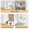 SoBuy FKW128-ST Desserte Cuisine avec Roulettes et Plan de Travail Extensible, Mobile, pour Cuisine et Salle à Manger, Pratique – L130×P46/71×H91 cm, Blanc