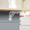 SoBuy FKW129-HG Desserte Cuisine avec Roues Cachées, 2 Tiroirs, Étagères Réglables et Porte-serviette – L115×P68,7×H91 cm, Charge 98 kg, MDF + PB, Gris