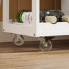 SoBuy FKW45-E-WN Desserte de Cuisine avec Prise Intégrée – 2 Prises + 2 USB, Casier à Bouteilles, Roulettes ou Pieds, 63 kg, Blanc et Bois