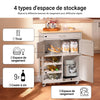 SoBuy FKW45-KA Desserte Cuisine sur Roulettes – Plan Hévéa, Casier à Vin, 1 Tiroir, 1 Placard – 67×38×86 cm, Marron Clair