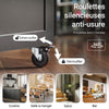 SoBuy FKW75-SCH Desserte de Cuisine à Roulettes – Plan de Travail, Placard et Étagères – Noir