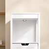 sobuyes.shopG127-W Colonne Salle de Bain avec 2 Paniers, Format Compact, Design Moderne, pour Salle de Bain et WC, Rangement Optimisé – L30×P30×H89 cm, Bois, Blanc