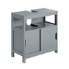 sobuyes.shopG128-SG Meuble sous Lavabo Salle de Bain avec Portes Coulissantes - Meuble Salle de Bain et Meuble sous Vasque Compac