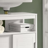 sobuyes.shopG128-W Meuble Sous-Lavabo Meuble pour lavabo suspendu