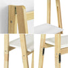 sobuyes.shopG162-N Étagère Pliable Style échelle Étagère pour Salle de Bain, Bureau, Salon, etc. avec 4 Niveaux de Rangement