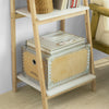 sobuyes.shopG162-N Étagère Pliable Style échelle Étagère pour Salle de Bain, Bureau, Salon, etc. avec 4 Niveaux de Rangement
