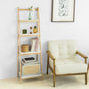 sobuyes.shopG162-N Étagère Pliable Style échelle Étagère pour Salle de Bain, Bureau, Salon, etc. avec 4 Niveaux de Rangement