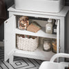 sobuyes.shopG202-W Meuble sous lavabo Salle de Bain Meuble de Salle de Bain avec 2 Portes, Grand Espace de Rangement & découpe Siphon sous Vasque MDF, Blanc 60x62x30cm