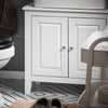 sobuyes.shopG202-W Meuble sous lavabo Salle de Bain Meuble de Salle de Bain avec 2 Portes, Grand Espace de Rangement & découpe Siphon sous Vasque MDF, Blanc 60x62x30cm