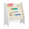 sobuyes.shopG225-W Bibliothèque Enfant Rangement Jouet Enfant avec 4 Poches Tissu Étagère Chambre pour Jouet et Livre Bibliothèqu
