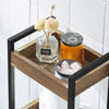 sobuyes.shopG226-F Meuble Salle de Bain Rangement avec 3 paniers - Rangement Serviteur de Douche Étagère de Stockage Salle de Bain Petit Meuble WC Rangement 28x20x74 cm