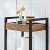 sobuyes.shopG226-F Meuble Salle de Bain Rangement avec 3 paniers - Rangement Serviteur de Douche Étagère de Stockage Salle de Bain Petit Meuble WC Rangement 28x20x74 cm