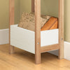 sobuyes.shopG226-WN Tour de rangement salle de bain 20 cm avec 3 paniers – Blanc et bois