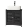 sobuyes.shopG237-DG Meuble sous Lavabo, Meuble sous Vasque avec Étagères Ajustables, Meuble Salle de Bain avec Portes Anti-humidi