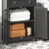 sobuyes.shopG238-DG Meuble Bas Salle de Bain avec Étagère Réglable, 1 Tiroir et 2 Portes, pour Salle de Bain et WC, Rangement Optimisé – L60×P35×H87 cm, Gris Foncé