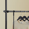 sobuyes.shopG34-II-SCH Dressing télescopique sans perçage 124–226 cm avec tringles et étagères – Penderie ouverte noire
