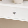 sobuyes.shopG43-W Etagere Murale avec 2 Tiroirs - Étagère Flottante Moderne pour Entrée, Salon, Cuisine & Chambre - Blanc 64x15x10cm