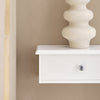 sobuyes.shopG43-W Etagere Murale avec 2 Tiroirs - Étagère Flottante Moderne pour Entrée, Salon, Cuisine & Chambre - Blanc 64x15x10cm