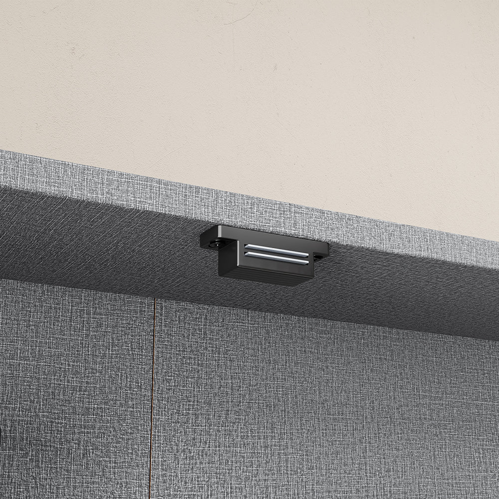 SoBuy FSB113-H-DG Armoire Murale 2 Portes avec Étagères Réglables – Meuble Rangement Suspendu pour Salle de Bain, WC et Cuisine – 80×12,2×80 cm, Charge 12 kg