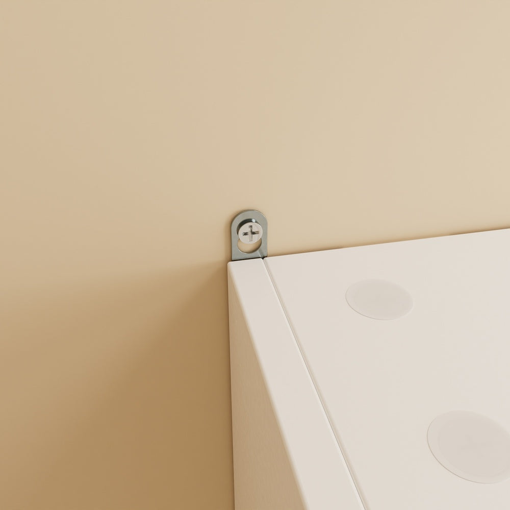 SoBuy FSB113-H-W Armoire Murale 2 Portes avec Porte Vitrée – Meuble Rangement Mural 5 Étagères Réglables, Étagère Suspendue Fine pour Salle de Bain, WC et Chambre – 80×12×80 cm, Charge 12 kg