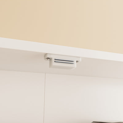 SoBuy FSB113-W Armoire Murale Salle de Bain 2 Portes – Meuble Rangement Mural avec Étagères Réglables, Placard Suspendu Faible Profondeur – 80×12,2×60 cm, Charge 10 kg