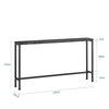 SoBuy FSB19-SCH Console d’Entrée Design Fonctionnel et Gain de Place, Design Moderne, Style Industriel, pour Salon et Chambre – L120×P20×H65 cm, Métal, Noir