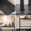 SoBuy FSB19-SCH Console d’Entrée Design Fonctionnel et Gain de Place, Design Moderne, Style Industriel, pour Salon et Chambre – L120×P20×H65 cm, Métal, Noir