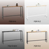 SoBuy FSB19-SCH Console d’Entrée Design Fonctionnel et Gain de Place, Design Moderne, Style Industriel, pour Salon et Chambre – L120×P20×H65 cm, Métal, Noir