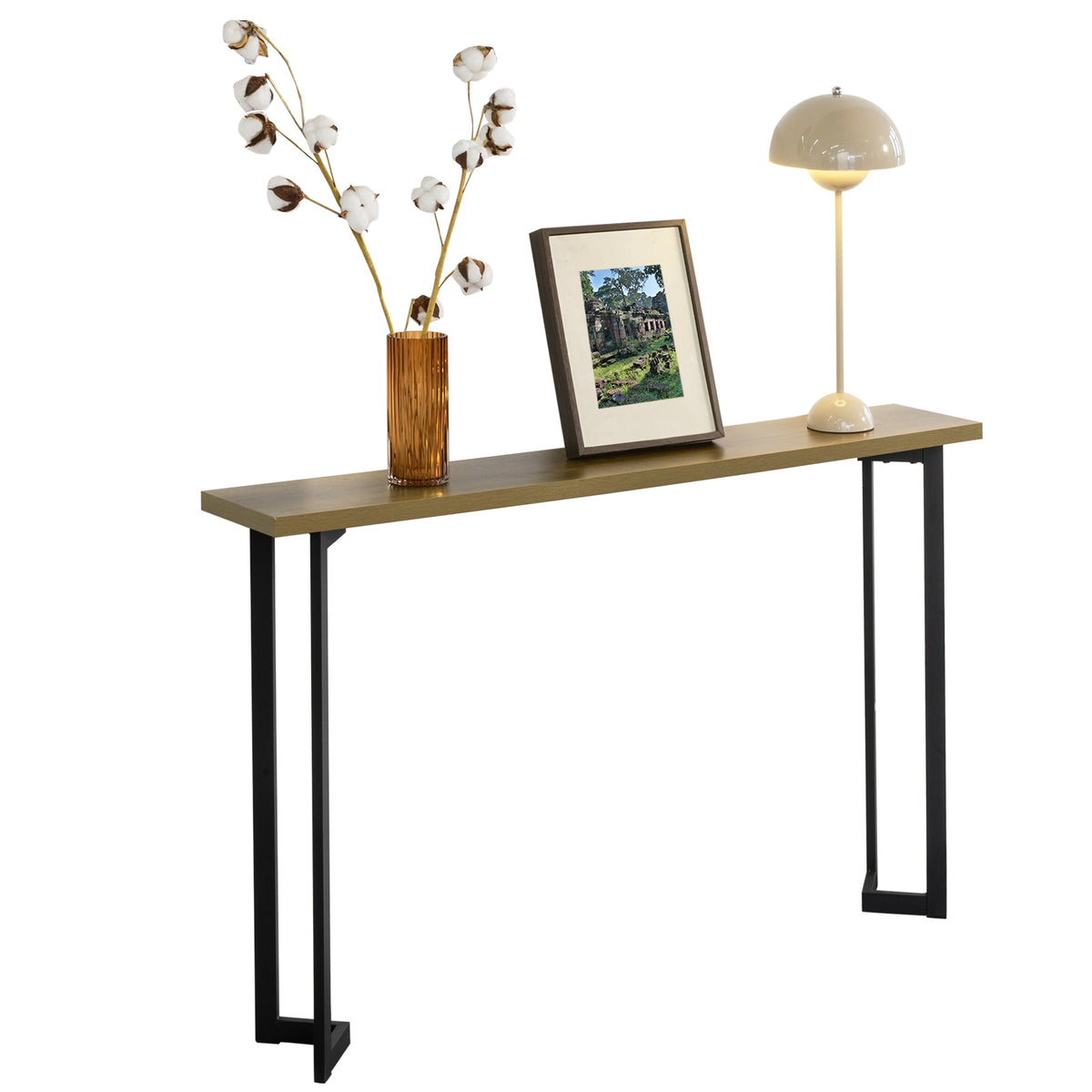 SoBuy FSB50-PF Table Console Table d’entrée Buffet Bout de Canapé Table d'appoint Cadre et Pieds en Fer