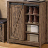 SoBuy FSB59-N Buffet Meuble de Rangement avec Porte de Grange Coulissante, Commode Multifonction pour Entrée Salon Cuisine – 80x35x92 cm