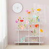 SoBuy FSB89-W Table Console, Table d'Appoint, Table d’Entrée, Étagère de Rangement, Étagère Asymétrique à 4 Niveaux