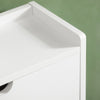 SoBuy FSR100-W Armoire à Chaussures Slim 19 cm – 4 Abattants, 8 à 12 Paires, Anti-Basculement, Blanc