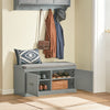 SoBuy FSR131-HG Banc d’Entrée avec Coussin Rembourré et 2 Tiroirs – Charge 150 kg – Gris