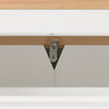 SoBuy FSR144-WN Armoire à Chaussures avec 3 Abattants et 2 Crochets – L59×P26×H116 cm, Charge 30 kg, Blanc et Naturel