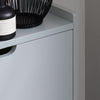 SoBuy FSR151-H-HG Armoire à Chaussures 3 Abattants Ultra-Slim 19cm, Rangement Compact pour Entrée Couloir – 50x19x129 cm, Gris