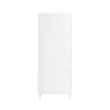 SoBuy FSR151-H-W Meuble à chaussures étroit 19 cm avec 3 abattants – 6 à 8 paires, 50 x 19 x 129 cm, Blanc