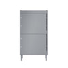 SoBuy FSR151-HG Armoire à Chaussures 2 Abattants Ultra-Slim 19cm, Rangement Compact pour Entrée Couloir – 50x19x91 cm, Gris