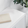 SoBuy FSR16-W Banc à Chaussures avec 1 Abattant et Coussin Rembourré, Coffre de Rangement pour Entrée – 60x30x48 cm, Blanc