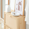 SoBuy FSR160-N Armoire à Chaussures 2 Abattants, Rangement pour Entrée Couloir – Naturel