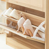 SoBuy FSR160-N Armoire à Chaussures 2 Abattants, Rangement pour Entrée Couloir – Naturel