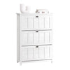 SoBuy FSR162-W Meuble à Chaussures Ultra-Slim Gain de Place – Idéal pour Entrée Étroite – Blanc