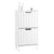 SoBuy FSR177-W Armoire à Chaussures 2 Abattants – 4 à 6 Paires, 19 cm de Profondeur, Anti-Basculement – 50×19×90 cm, Blanc