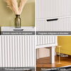 SoBuy FSR177-W Armoire à Chaussures 2 Abattants – 4 à 6 Paires, 19 cm de Profondeur, Anti-Basculement – 50×19×90 cm, Blanc