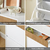 SoBuy FSR205-WN Meuble à Chaussures Gain de Place – Entrée Étroite – 61x26x91 cm Blanc et Naturel